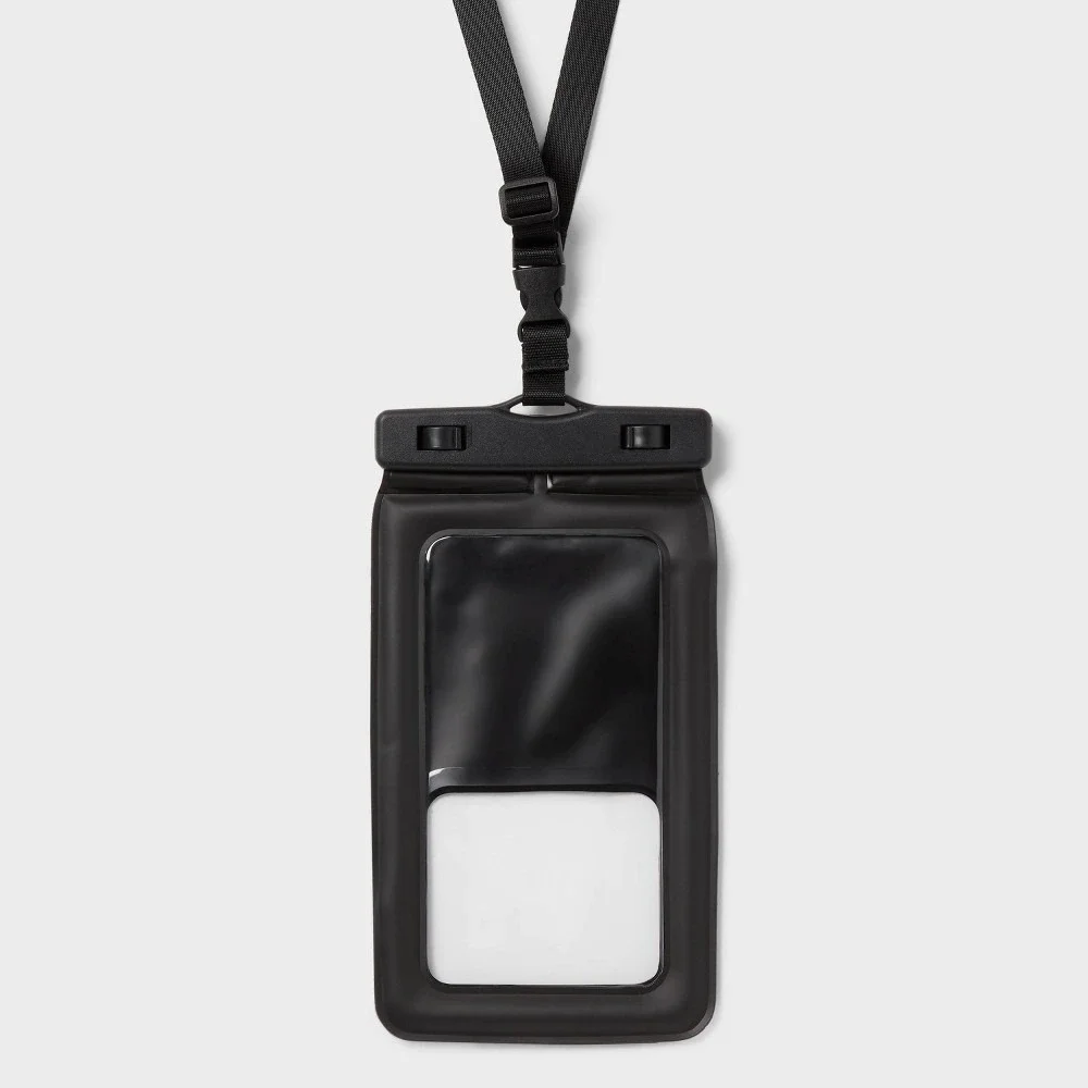 Heyday Waterproof Phone Pouch Case Fits 6.7in Touch Screen Black NEW open box